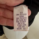 White House | Black Market  Ruffle Slip Evening Black Dress with Bow Photo 8