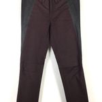 Rag and Bone Wine Black Pop Legging Lamb Leather Panel Skinny Jeans Size 25 Photo 9