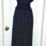 Max Studio Polka dot ruffled black and white jump suit Photo 1