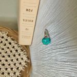 Boutique “Norma” Southwestern Blue Turquoise Silver Ring 5 Cowgirl Maximalist Photo 4