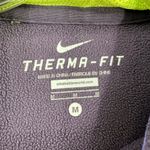 Nike Purple Colorblock Therma-Fit Raglan Sleeve Pullover Hoodie Size Medium FLAW Photo 5