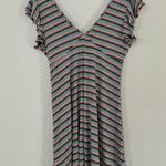 Wild Fable π¦ Striped V-Neck Short Sleeve Mini Dress Stretch Comfy Large Photo 3
