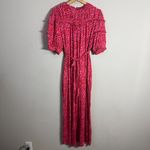 Boden Yoke Detail Floral Jersey Midi Dress Women's 10L Gin Fizz Pink Boho Chic Size undefined Photo 7