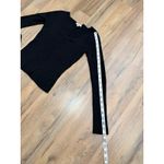 Madewell Ribbed Scoop Neck Long Sleeve Top Black Slim Fit Stretch Size M Photo 6