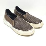 M. Gemi Cerchio Leather‎ Slip On Shoes in Brown Size 6 White Photo 1