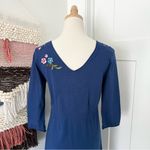 Johnny Was  Embroidered Dress Blue Sz S Photo 8