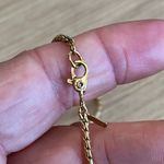 Vintage MONET Enamel Necklace Cream Red Navy Gold Tone 80’s Photo 3