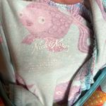 Nick & Nora  Koi Fish Blue Sleeping Gown Chemise Dress Size Small Photo 3