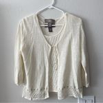 Norton Mcnaughton Cream Knit tank top Cardigan Sweater 2pcs set Photo 0