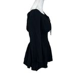 Majorelle Kalani Off Shoulder Mini Dress Women’s Size XS Black Smocked Crinkle Photo 5