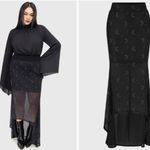 KILLSTAR  NWT High Low Moon Star Mesh Maxi Skirt Serenade of Shadows Photo 1