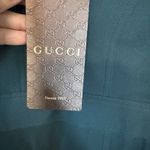 Gucci NEW  Green 100% Silk A-Line Dress Short Sleeve Size 42 /6 Italy $2,735 Photo 7