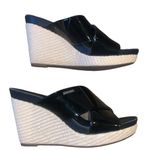 Calvin Klein  Jaclyn Black Platform Sandal Open Toes size 8 Photo 0