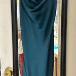 Hello Molly  Party Dreaming Satin Midi Dress in Blue Photo 1