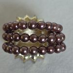 Rhinestone Sunflower Stretch Ring Gold Photo 6