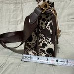 Betsey Johnson Western Brown & Black Cow Crossbody Bag with Heart Accents Charms Photo 14