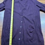 Banana Republic Women’s Size S Purple Wool Cashmere Deep V Neck Cardigan Sweater Photo 4