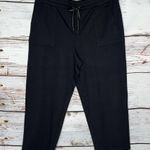 Talbots T by  NWT Size XL Black Pull On Cotton Knit Crop Pants Photo 0