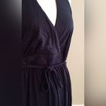 Black Jersey Knit Halter Maxi Dress Braided Belt by Fervour From Modcloth 1X Photo 1