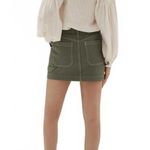 Mango Cargo Mini Skirt Khaki Green NWT Size Small Photo 3