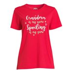 Holiday Time NWT - Grandma Is My Name Spoiling Is My Game T-Shirt. Photo 0