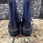 Ralph Lauren Pull on Rain Boot Blue Metallic Muck Boots Womens Sz 6 Photo 3