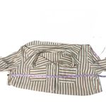 MSJ Striped Shirt Womens 2XL Cotton Business Capsule Workwear Minimalist Relaxed Brown Size XXL Photo 11