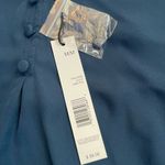 T Tahari T. Tahari Dark Teal Business Casual Blouse size Medium Photo 5