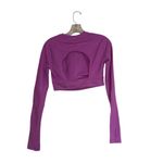 NWT $130 adidas by Stella McCartney TrueStrength Yoga Cropped Long Sleeve Top Purple Size M Photo 11