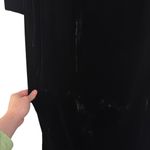 Roland Nivelais Bergdorf Goodman Velvet Long Sleeve Formal Maxi Dress Train 10 Black Photo 6