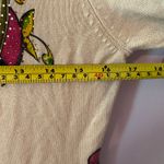 Ed Hardy Cream Zip-Up Sweater Floral Rhinestone Christian Audigier Women's Large Photo 10