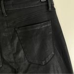 joe's jeans Joe’s Jeans The Charlie Black Coated High Rise Skinny Raw Edge Stretch Jeans Photo 5