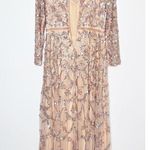 Mac Duggal NWT  Sequin Beaded Long Sleeve Gown 5496 Blush Pink Women's Size 10 Photo 5