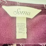 Soma Nightshirt Small Short Gown Pajama Nightgown Purple Wine Champagne Fun Photo 3