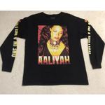 Aaliyah Long Sleeve Graphic Tee One in a Million Black T Photo 1