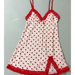 Red Pink Hearts Sheer Babydoll Slip Nightie Nightgown Lingerie Dress Size S ♥️✨ Photo 2