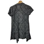Agenda Y2K Gray & Black Printed Short Sleeve Cardigan S Photo 1