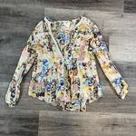 Anthropologie MAEVE BY Abella patchwork floral top Photo 2
