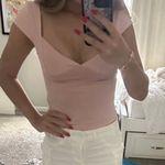 SheIn Balletcore pink coquette sweetheart neck top shirt crop Tank Size XS Cap Sleeves Photo 3