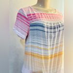 Anthropologie Merida Striped Tiered Colorful Fun Sun Maxi Dress Small soft one Photo 5