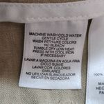 Jones New York  Khaki Linen Cropped Pants Size 14 Capri Linen Pants Photo 6