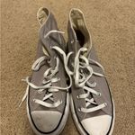 Converse  Gray Platform High-Top Sneakers Photo 1