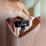 Lulu's Blush Pink Slip Dress tank adjustable straps ribbed minimalist mini LG Photo 3