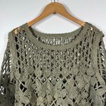 Chico's  Top Women XL Garden Lace Art-to-Wear Romantic Bohemian Pullover Sweater Photo 3