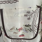 Keke Collection Floral Embroidered Cream/Briwn/Orange Silk Blazer sz M Photo 3