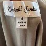 Emerald Sundae Satin Champagne Dress Photo 4