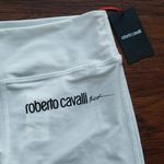 Roberto Cavalli NWT  White Chic Feminine Luxury Athleisure Leggings Size Medium Photo 1