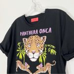 Maaji  Panthera Onca Charlotte Serenity Guru Tee Shirt Size Small Graphic Photo 2