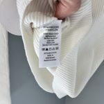 NWT Milk And Honey Knitware White Embellished Neckline Ribbed Sweater Size S Photo 3