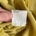 Costume National Ecru Yellow Ruffled Italian Silk Mini Dress Size EUR 48‎ Photo 7